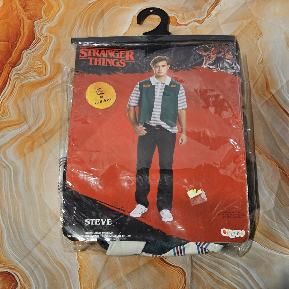 Stranger Things Steve Video Stop Costume Adult M 38-40 Shirt Vest Halloween